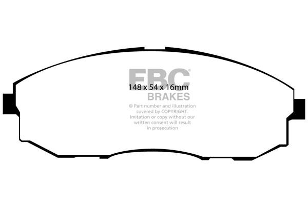 EBC DP1281 Brake Pad Set, disc brake DP1281