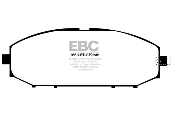 EBC DP1280 Brake Pad Set, disc brake DP1280