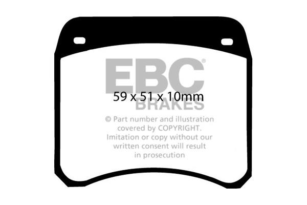EBC DP128 Brake Pad Set, disc brake DP128