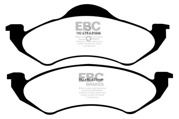 DP1275 EBC Brake pad set
