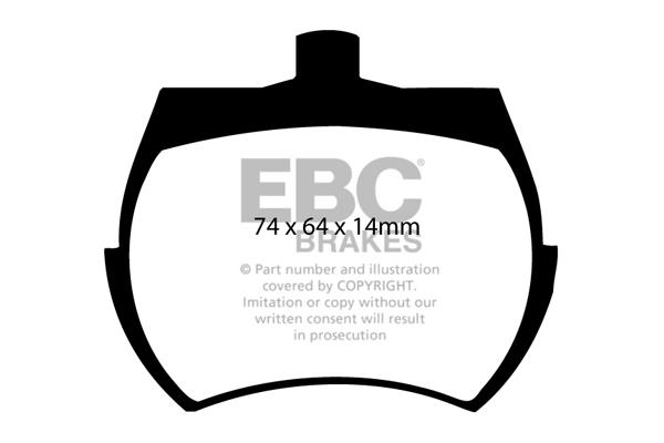 EBC DP127 Brake Pad Set, disc brake DP127