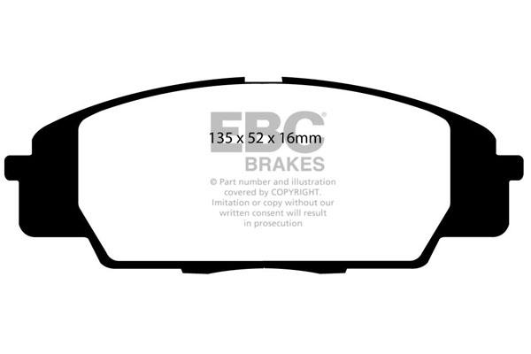 Brake pad Honda Jazz: DP1254 EBC Brake pad set