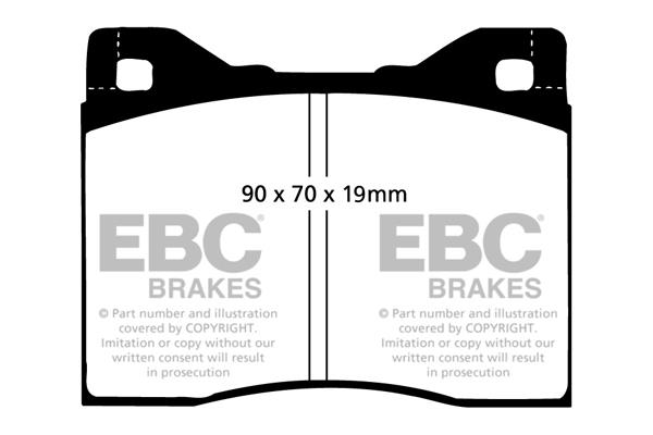 EBC DP125/2 Brake Pad Set, disc brake DP1252