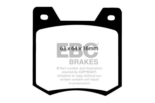 EBC DP124 Brake Pad Set, disc brake DP124
