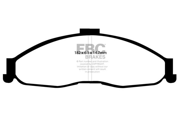 EBC DP1239 Brake Pad Set, disc brake DP1239