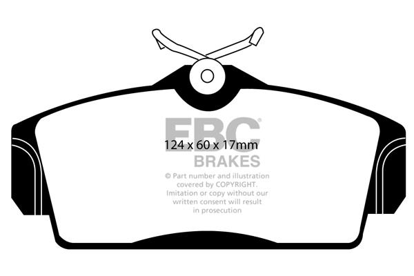 EBC DP1238 Brake Pad Set, disc brake DP1238