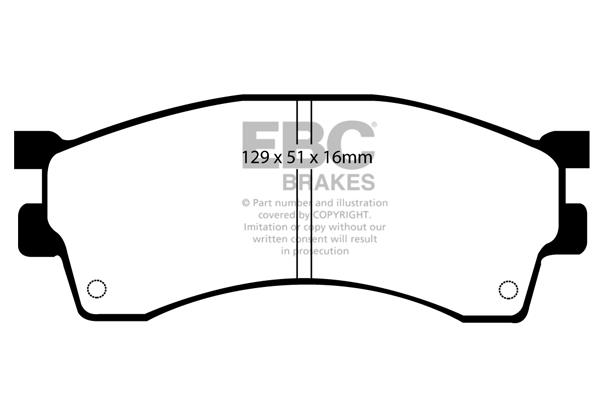 EBC DP1236 Brake Pad Set, disc brake DP1236