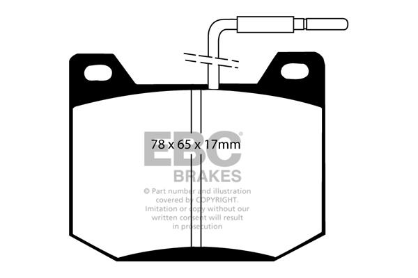 EBC DP123 Brake Pad Set, disc brake DP123