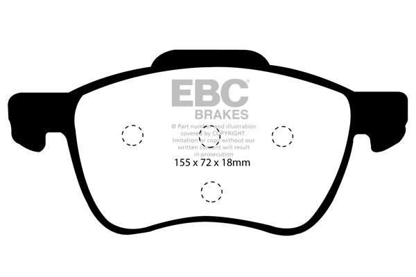 EBC DP1229 Brake Pad Set, disc brake DP1229