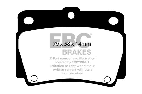 EBC DP1228 Brake Pad Set, disc brake DP1228