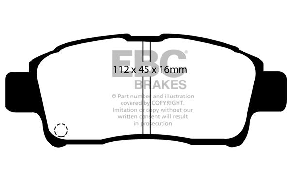 EBC DP1225 Brake pad set DP1225 DP1225 EBC Brake pad set