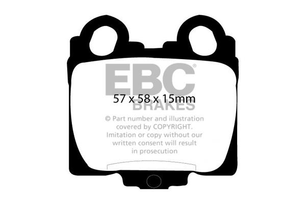 EBC DP1224 Brake Pad Set, disc brake DP1224