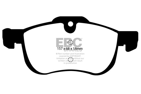 Brake pad MG MG TF: DP1219 EBC Brake pad set