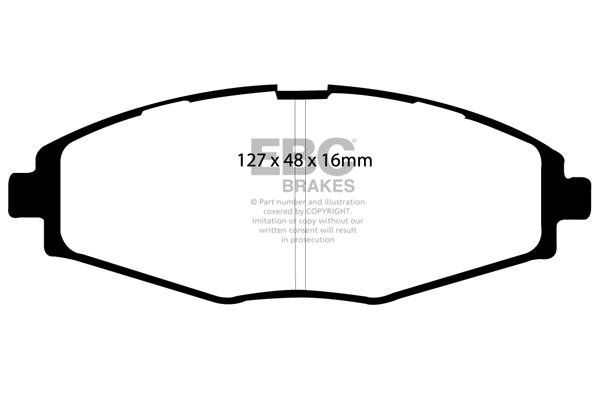 EBC DP1212 Brake Pad Set, disc brake DP1212