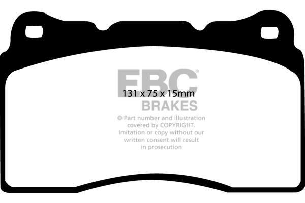 EBC DP1210 Brake Pad Set, disc brake DP1210