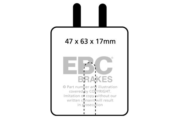 EBC DP120 Brake Pad Set, disc brake DP120