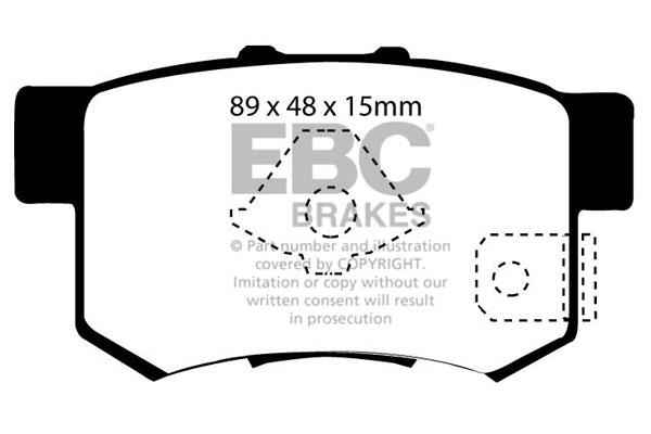 EBC DP1193/2 Brake Pad Set, disc brake DP11932