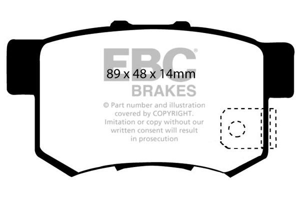 EBC DP1193 Brake Pad Set, disc brake DP1193