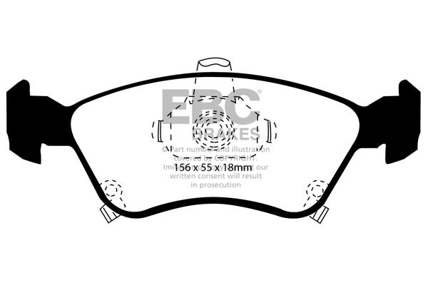EBC DP1171 Brake Pad Set, disc brake DP1171