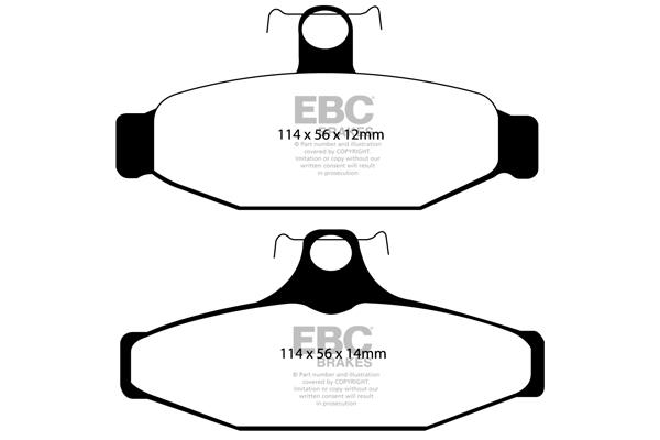 EBC DP1167 Brake Pad Set, disc brake DP1167