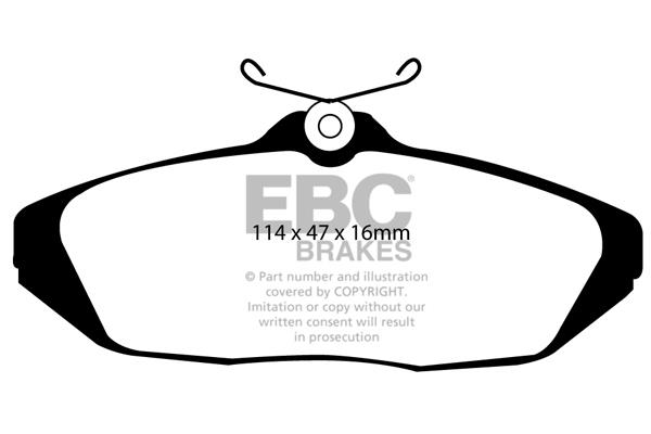 EBC DP1164 Brake Pad Set, disc brake DP1164