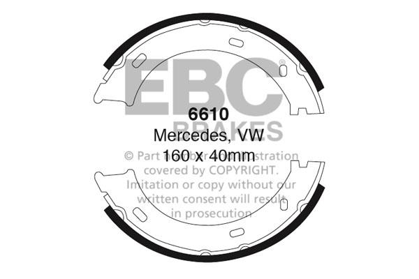 EBC 6610 Brake shoe set 6610