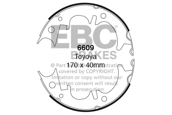 EBC 6609 Brake shoe set 6609