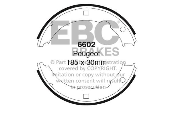 EBC 6602 Brake shoe set 6602