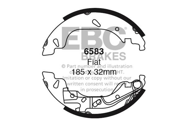 EBC 6583 Brake shoe set 6583