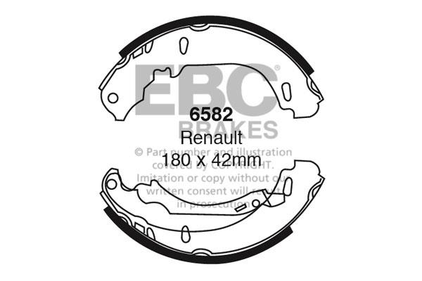 EBC 6582 Brake shoe set 6582