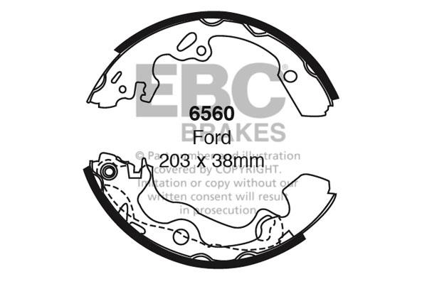 EBC 6560 Brake shoe set 6560