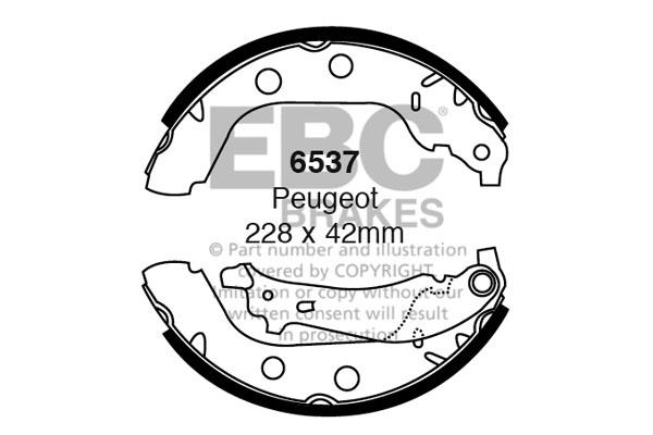 EBC 6537 Brake shoe set 6537