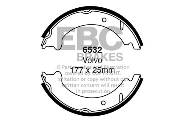 EBC 6532 Brake shoe set 6532