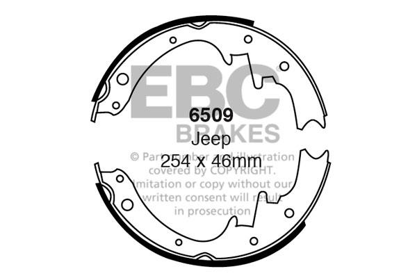 EBC 6509 Brake shoe set 6509