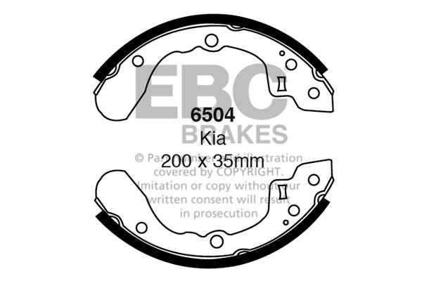 EBC 6504 Brake shoe set 6504