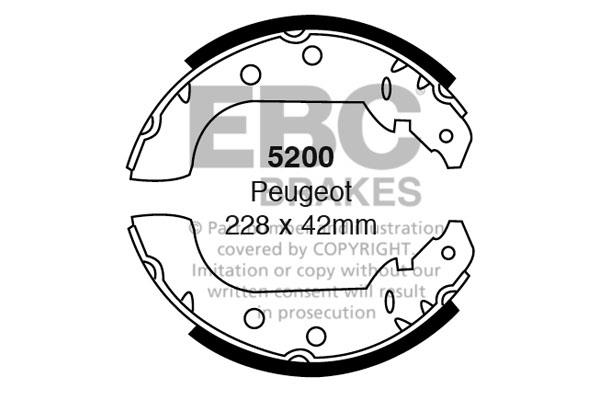 EBC 5200 Brake shoe set 5200