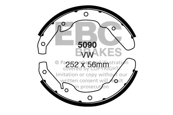 EBC 5090 Brake shoe set 5090