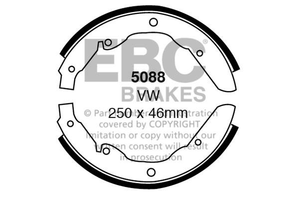 EBC 5088 Brake shoe set 5088