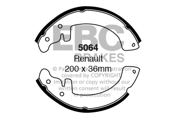 5064 EBC Brake shoe set