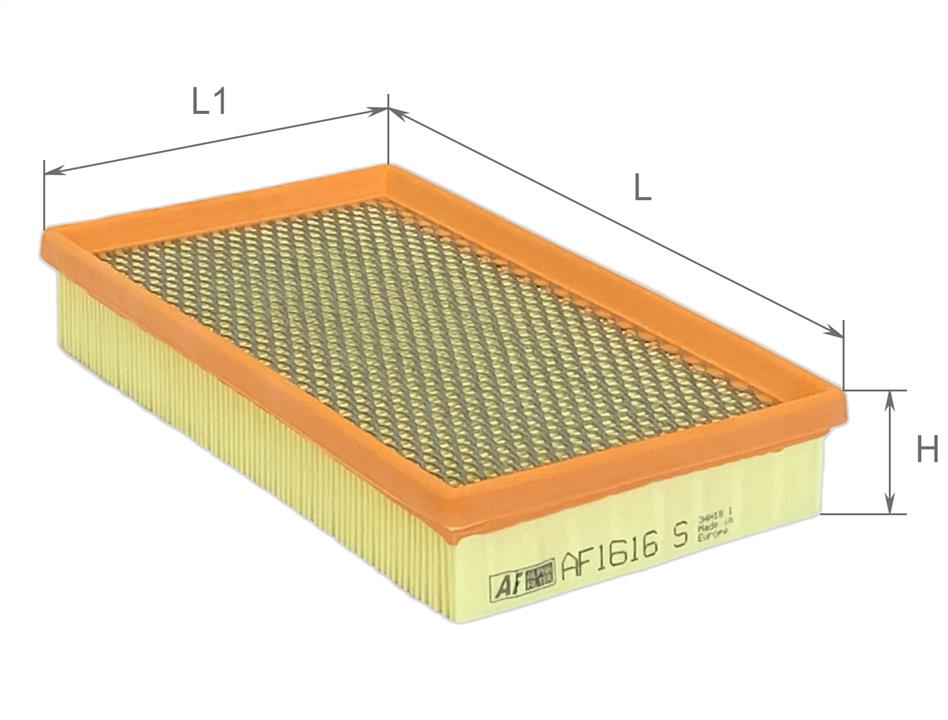 Alpha Filter AF1616S Air filter, with metal mesh AF1616S