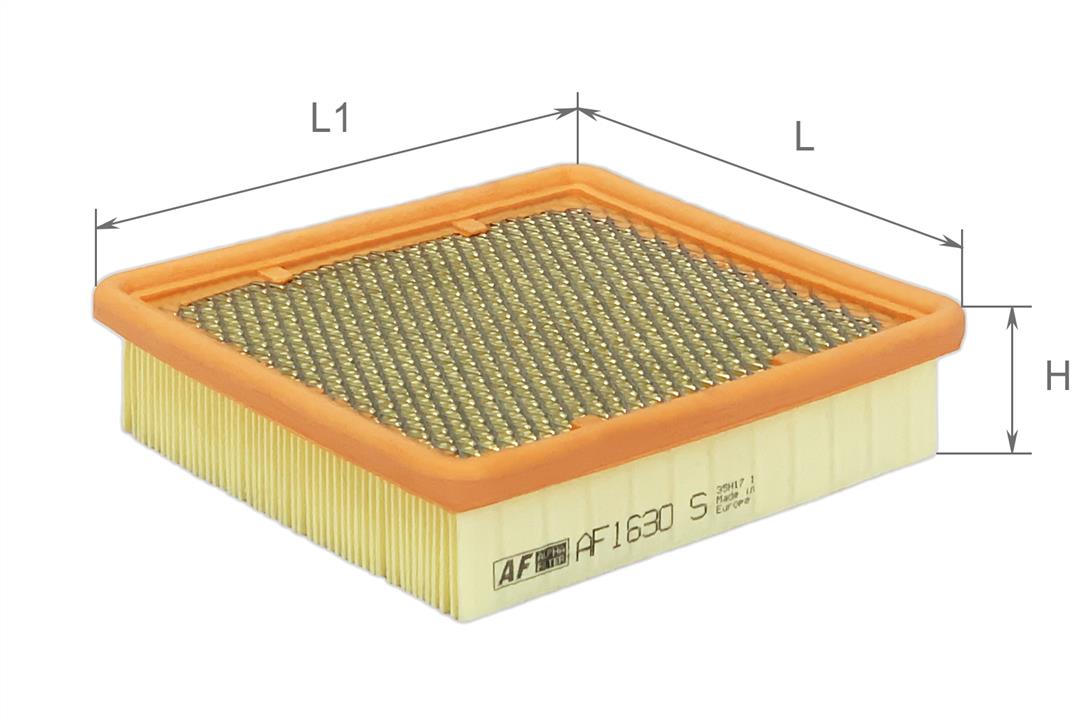Alpha Filter AF1630S Air filter, with metal mesh AF1630S