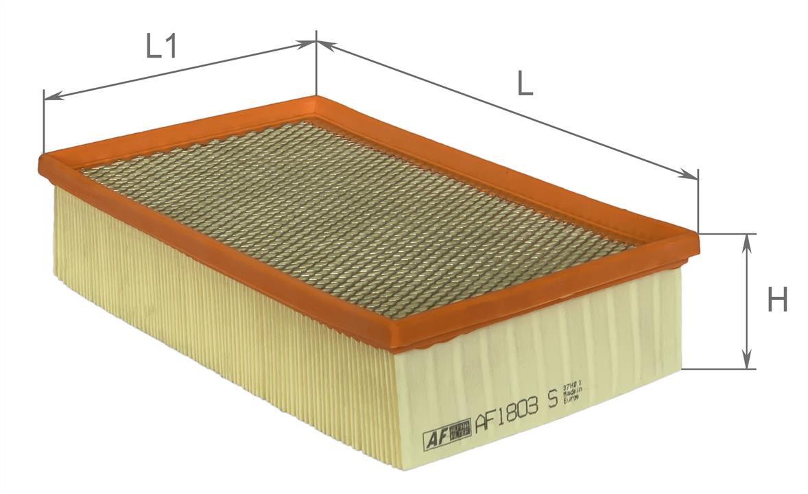 Alpha Filter AF1803S Air filter, with metal mesh AF1803S