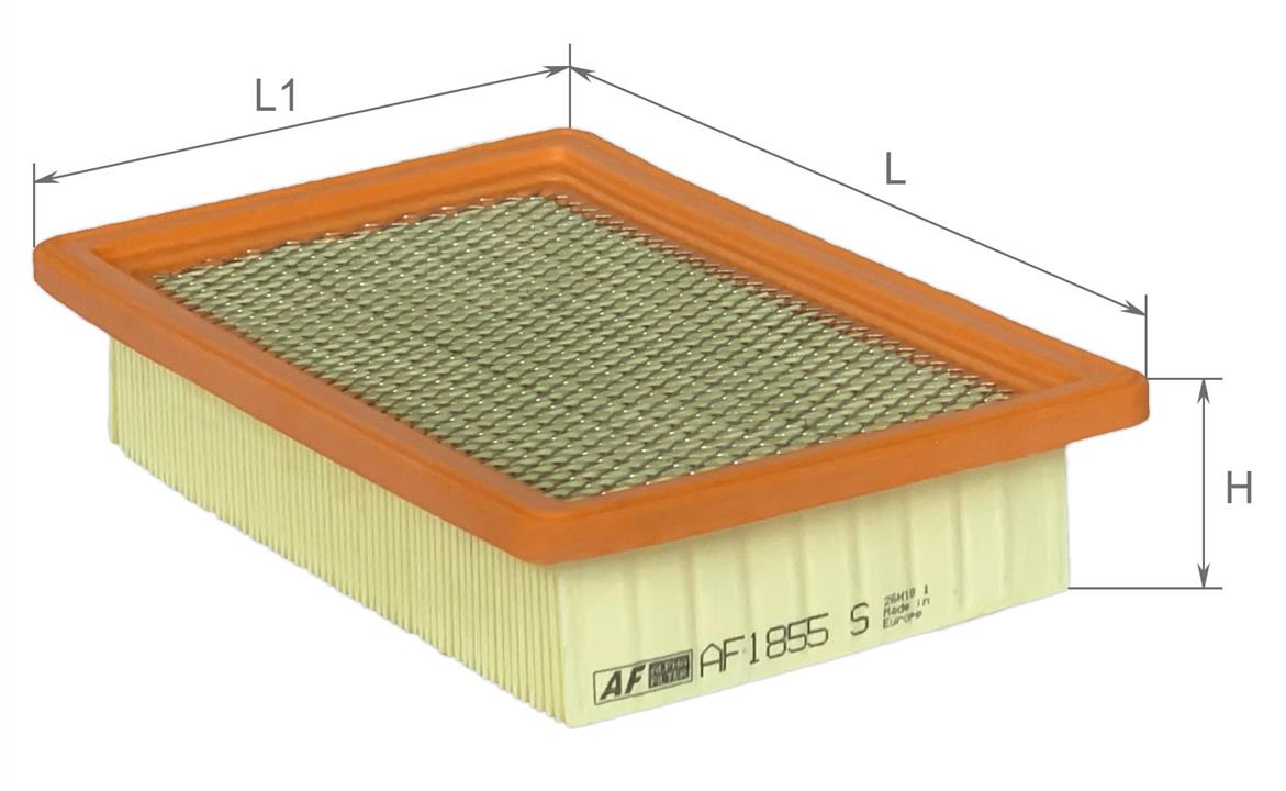 Alpha Filter AF1855S Air filter, with metal mesh AF1855S