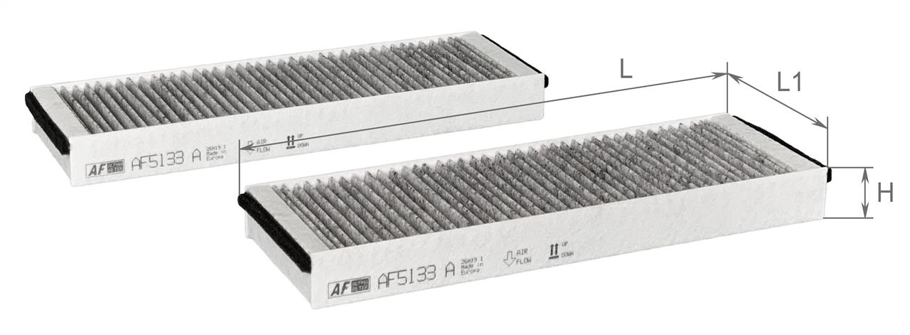 AF5133A Alpha Filter Cabin filter with activated carbon