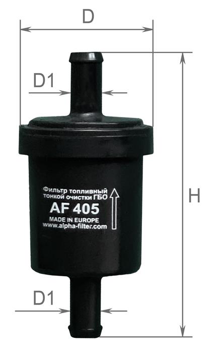 Alpha Filter AF 405 Gas filter AF405