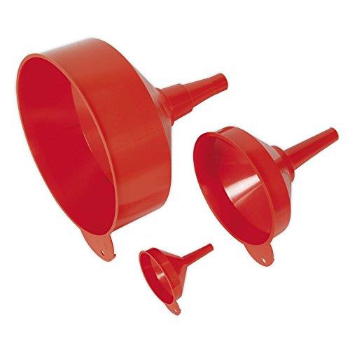 Sealey F98 3pc Fixed Spout Funnel Set F98