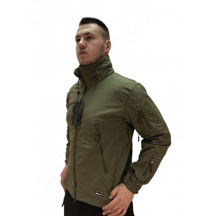 Soft Shell Jacket with hidden hood olive M ESDY 3555698-M-OLIVE