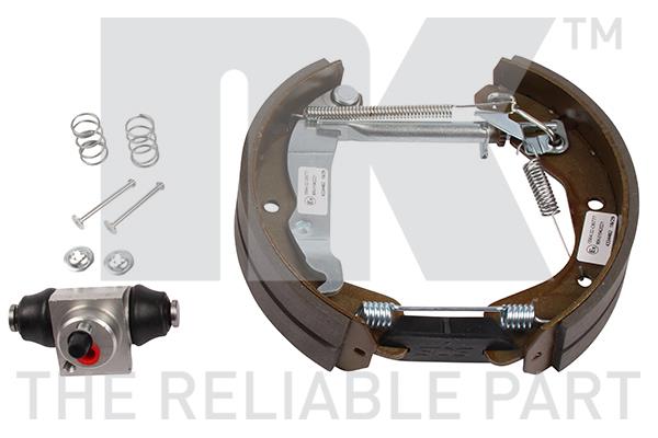 NK 443654003 Brake shoes with cylinders, set 443654003