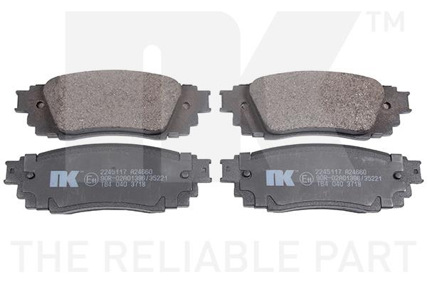 NK 2245117 Brake Pad Set, disc brake 2245117