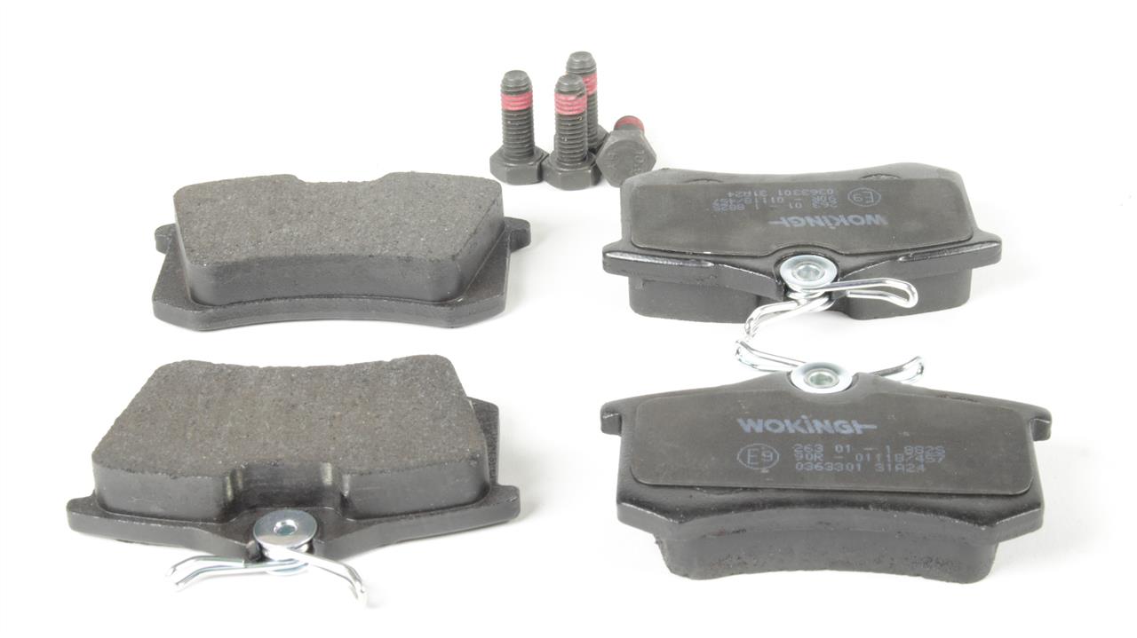 Rear disc brake pads, set Woking P3633.01